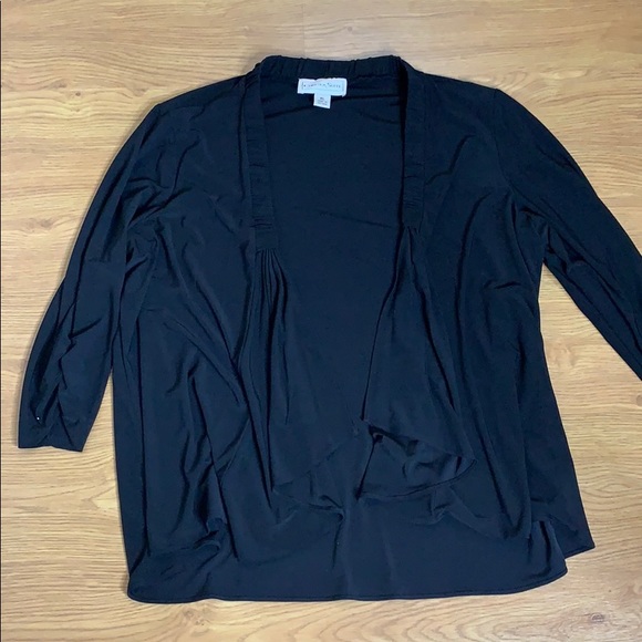 Chelsea Suite Black Soft Cardigan Size XL Dressy - Picture 2 of 5